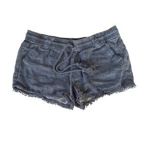 Jolt Juniors Chambray Drawstring Shorts 9